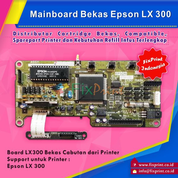 Board Printer Epson LX 300   Mainboard LX 300   Motherboard LX300  Used Murah