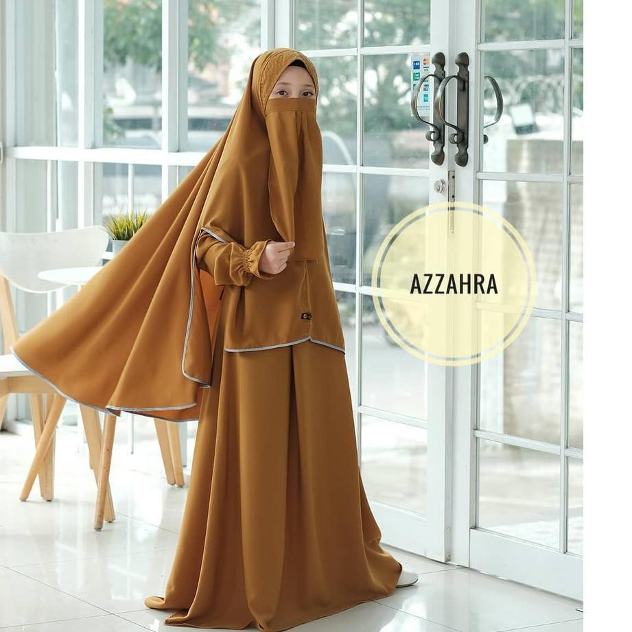 Ready ZMBSD Azzahra Syari + Jilbab Free Cadar 8-10 Tahun Gamis Anak Perempuan 2020 / Gamis Murah 69