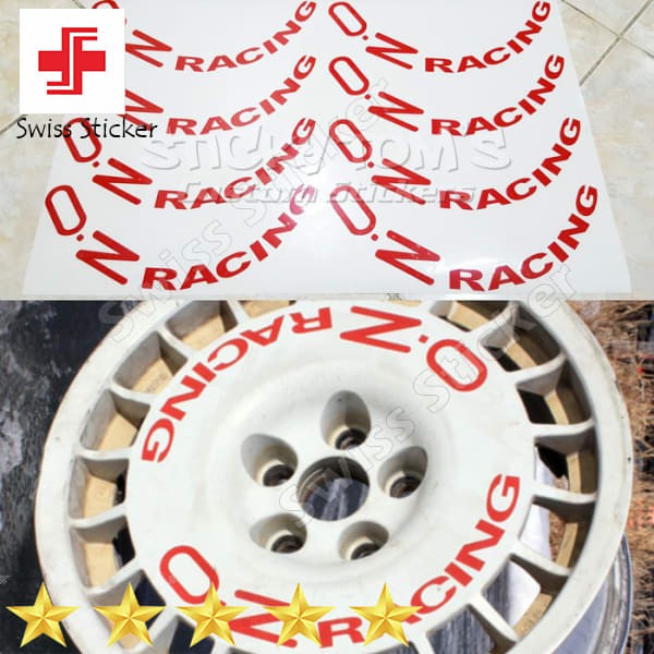 Terlaris stiker velg OZ rally / OZ piring satu set Elegan