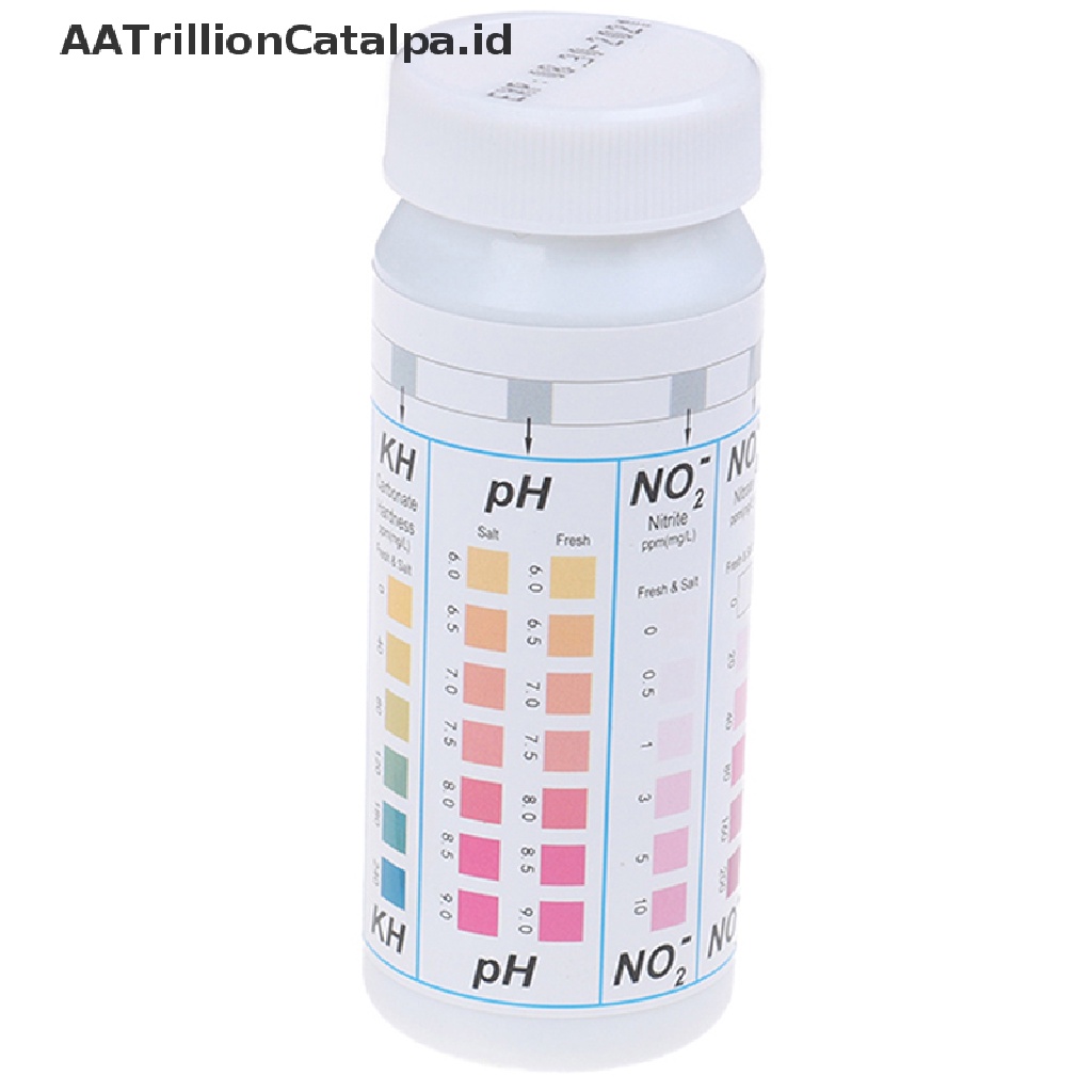 (AATrillionCatalpa) 50 Strip 5 in 1 Alat Tes Kadar PH Air Kolam Renang / Spa