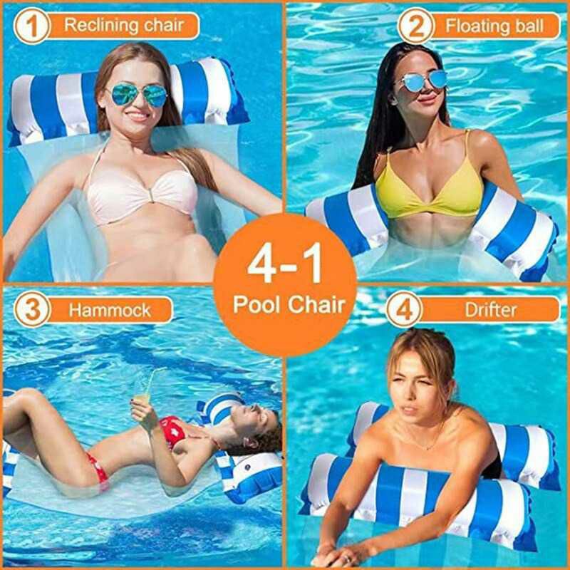 Doffy Pelampung Renang Floating Hammock Inflatable Water Bed