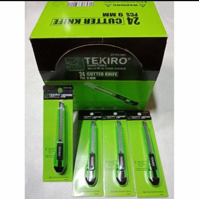 

Mudah Tekiro Cutter 9Mm / Cutter Knife 9Mm/ Pisau Kater Berkualitas