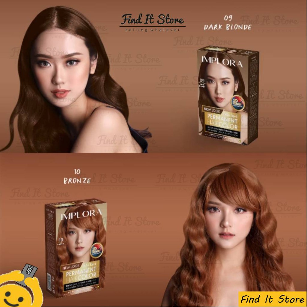 Implora Permanent Hair Color | Cat / Pewarna Rambut | BPOM