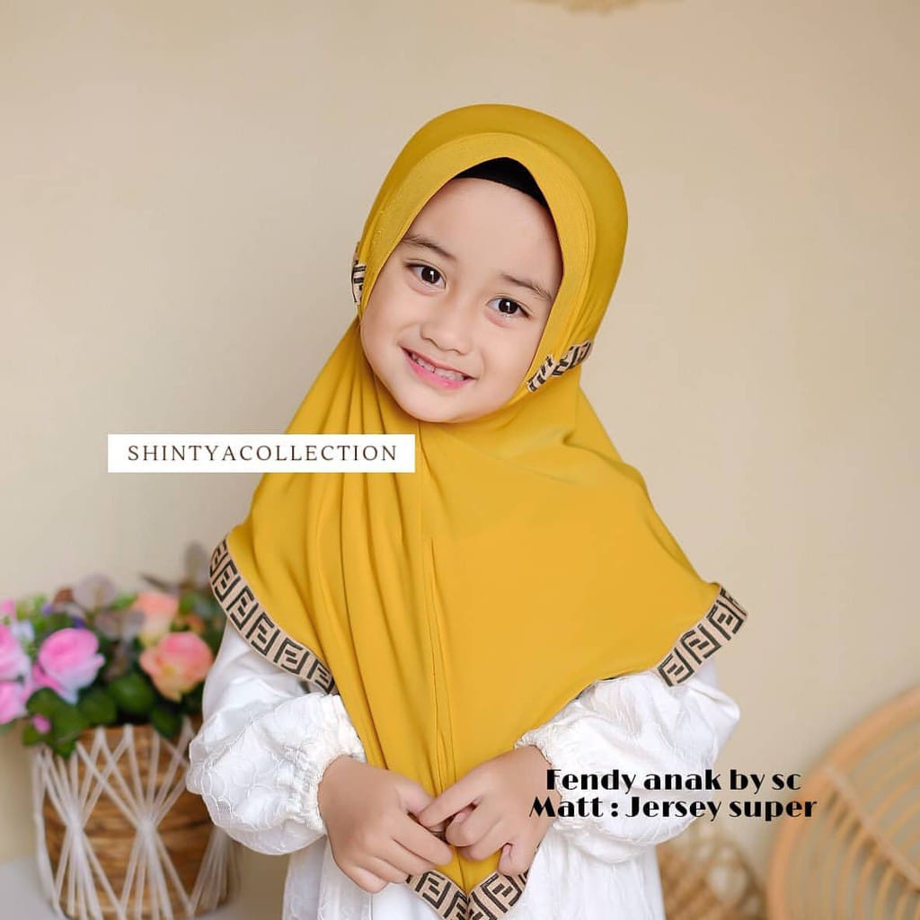 HIJAB ANAK SERUT FF KERUDUNG LIST FF JILBAB KEKINIAN TERLARIS TERMURAH 2-8 THN