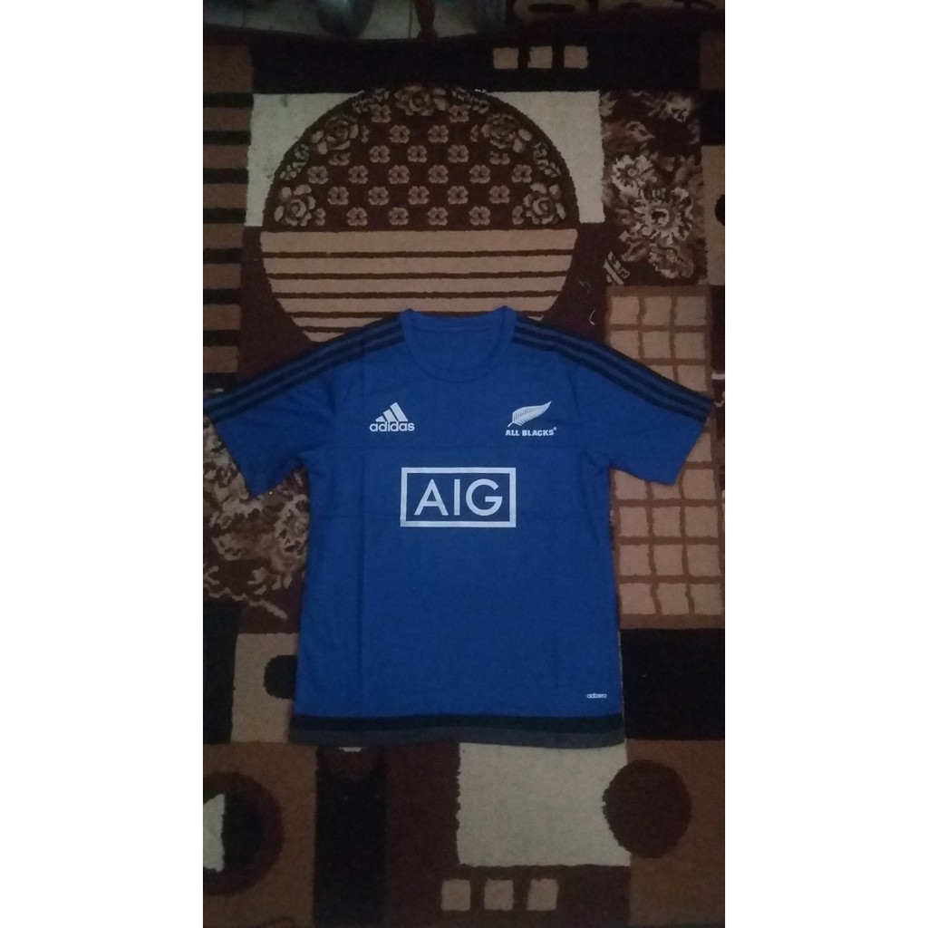 Jersey Baju Bola New Zealand Training Biru 2018 2019 Grade Ori Top Quality