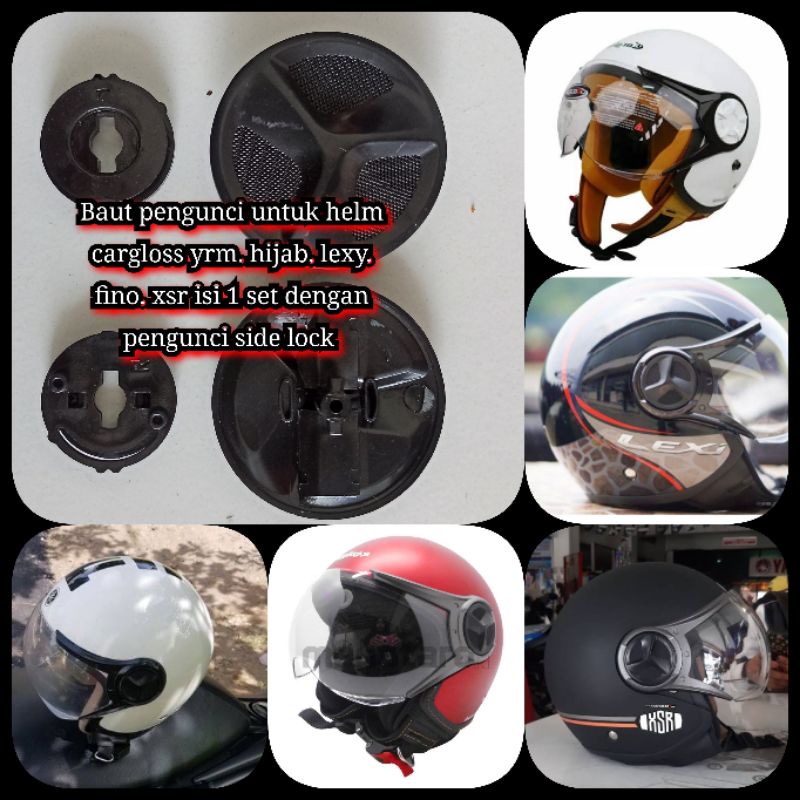 Sidelock helm Yr YRM yamaha fino - pengunci helm cargloss yrm - hijab - xsr -lexy