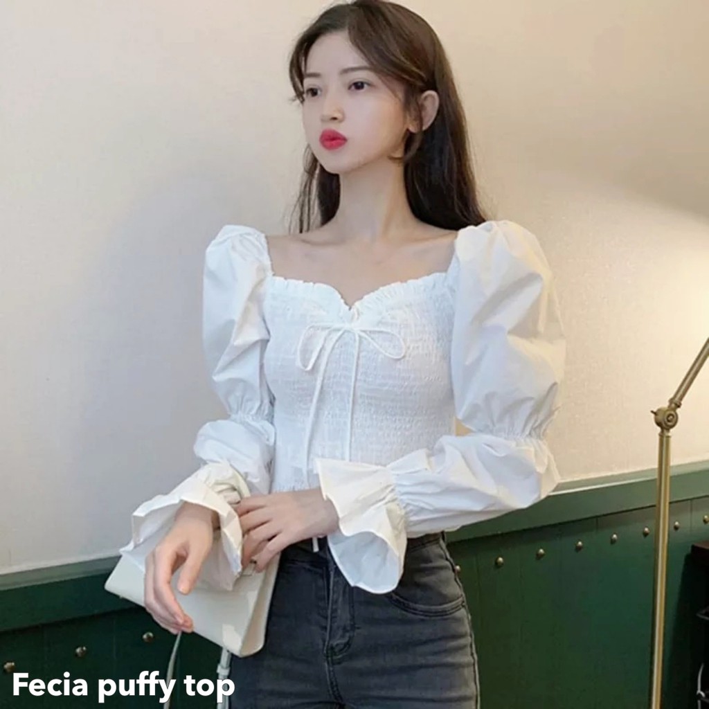 Fecia puffy top -Thejanclothes