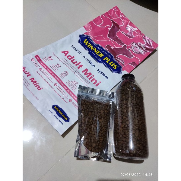 Makanan Anjing - Winner Plus ADULT MINI Made in Germany - REPACK in BOTTLE - Dog Food