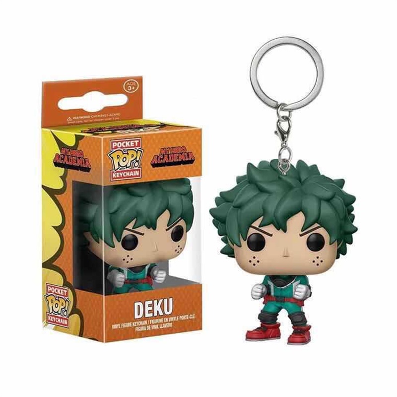 Funko POP Gantungan Kunci Bentuk Boneka Anime My Hero Academia Bakugo Deku Bahan PVC Untuk Hadiah