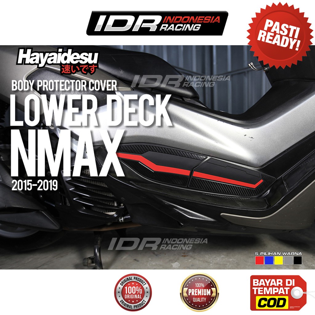 Lower Deck NMAX 2015 2019 Hayaidesu Kiri Kanan Stiker 3D Yamaha