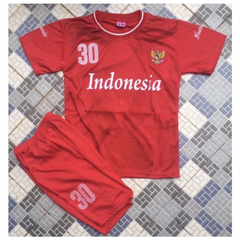 Baju bola timnas indonesia anak anak geratis sablon nama/Baju bola persib anak anak geratis sablon n