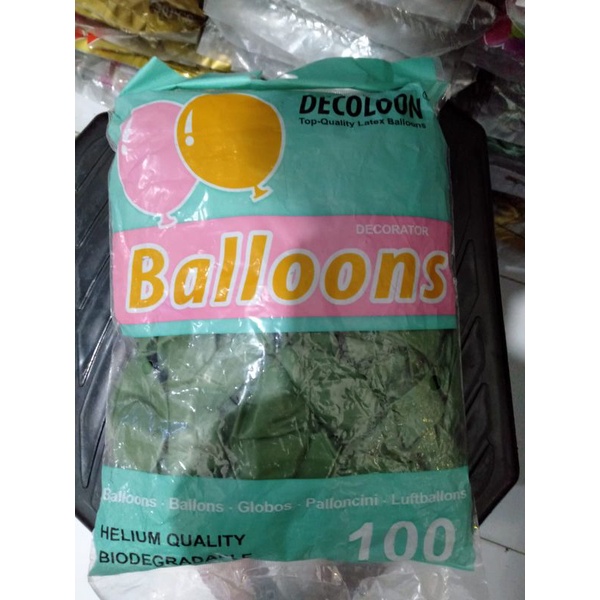 Balon hijau sage | Balon hijau | Balon retro