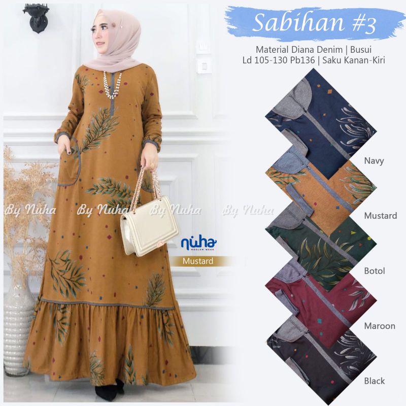 gamis SABIHAN MAXY by nuha (busui)