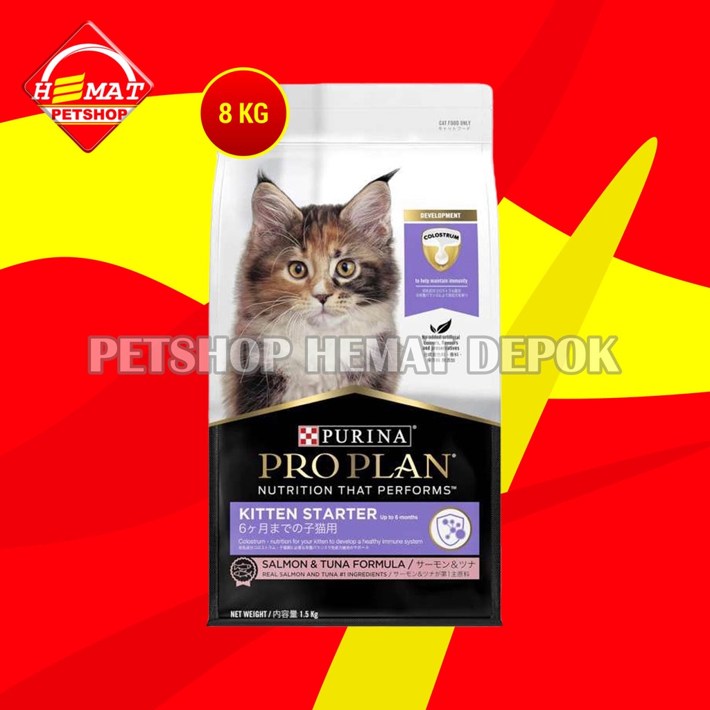 ProPlan Makanan Anak Kucing Pro Plan Kitten Starter Salmon &amp; Tuna 8KG