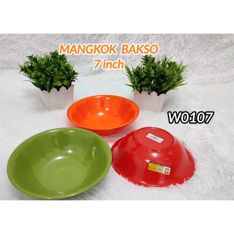 6 PCS Mangkok Bakso Melamin 7 inch/Mangkok Melamin Golden Dragon W0107