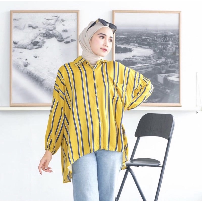 KEMEJA OVERSIZE MOTIF RAYON / KEMEJA OVERSIZE RAYON VISCOSE / BLOUSE OVERSIZE RAYON / KEMEJA OVERSIZE MOTIF