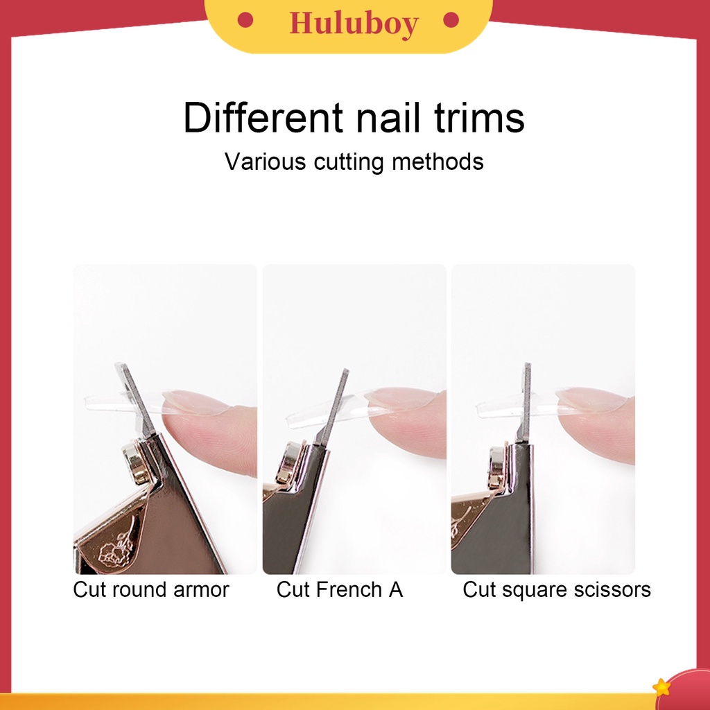 Huluboy Huluboy♡ Alat Pemotong Kuku Bentuk U Bahan Stainless Steel Untuk Manicure