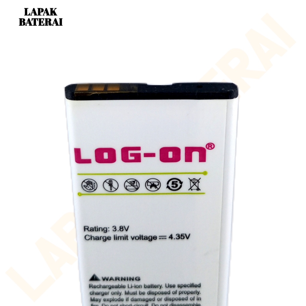 LOG - ON EverCOSS R5C Baterai Double IC Protection Battery Batre