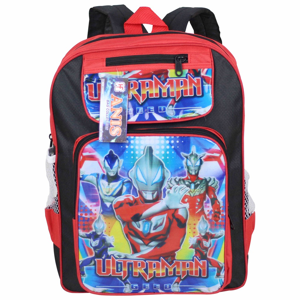 Tas Ransel Anak Keplek Ultramen Merah Bagus Elegant Murah Ransel Sekolah Piknik Souvenir