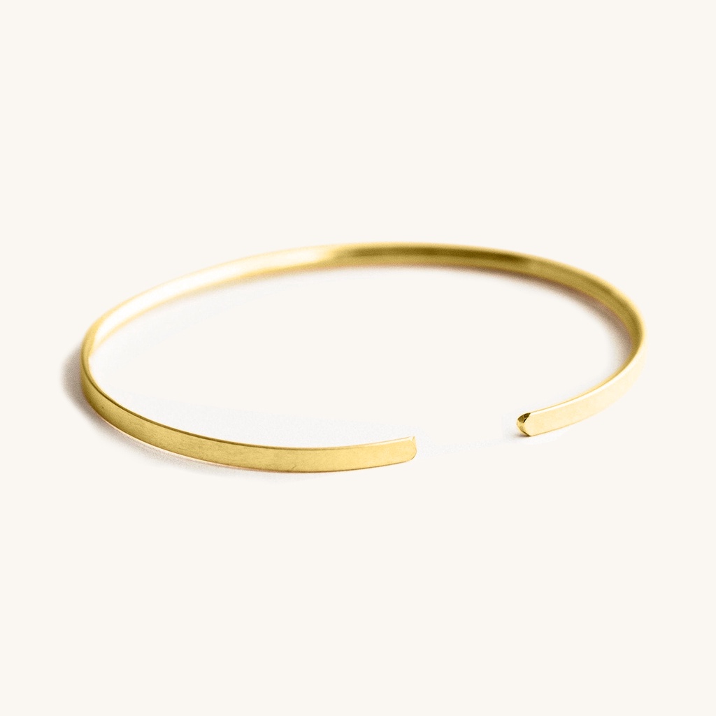 Gelang Emas 21K - Mini Sascha Open Cuff- Emas Kadar 875 21 Karat