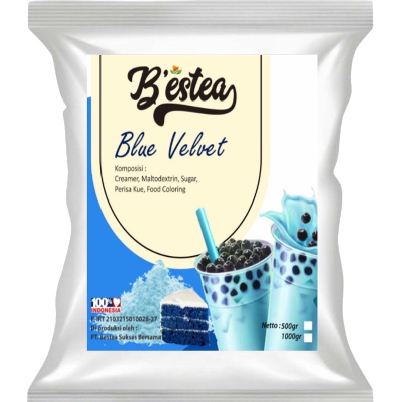 Bubuk Minuman Rasa Blue Velvet Reguler 1 Kg Powder Drink