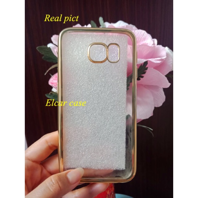 Silikon soft case softcase list chrome samsung galaxy s6 edge samsung s6 edge s6edge g9250 s925