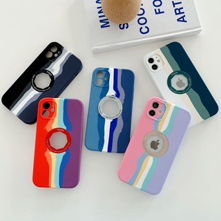 Case Candy Rainbow Iphone For 13 12 11 Pro Max Silikon Liquid New Arrival Leak Logo