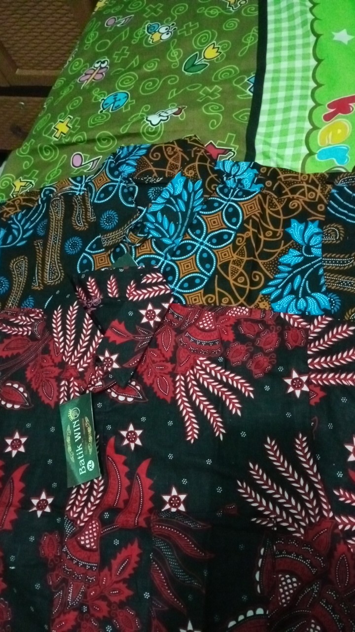 Kemeja Batik Pria Lengan Pendek M L Xl Xxl Seragam Batik Terbaru & Termurah Batik Pekalongan Bwin21