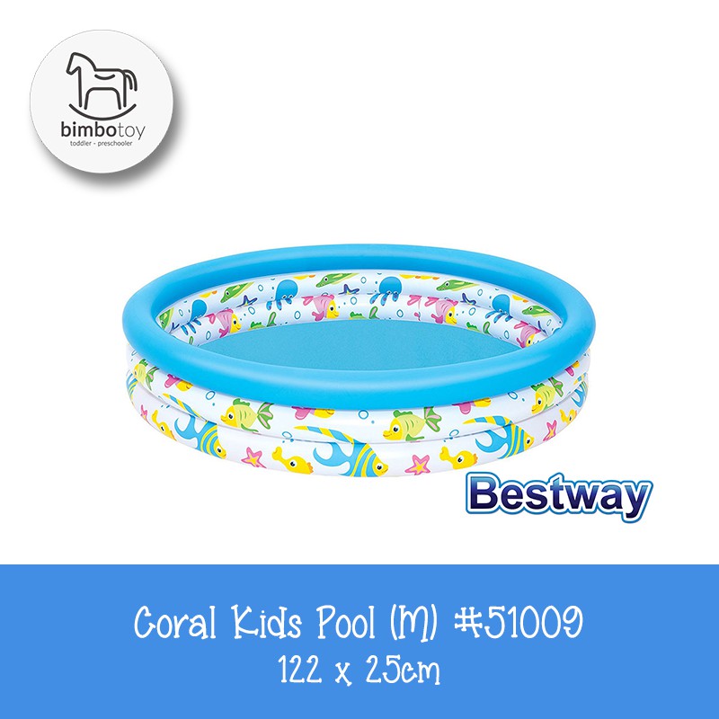 Bimbozone - Bestway Kolam Renang Coral Pool Kids Baby Pool Princess Mickey 51008 51009 51004 91018