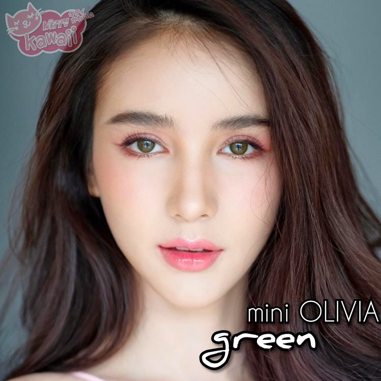 Softlens Kitty Kawaii Mini Olivia (Natural Series) Gray Grey Blue Green Brown Light Brown Soflens