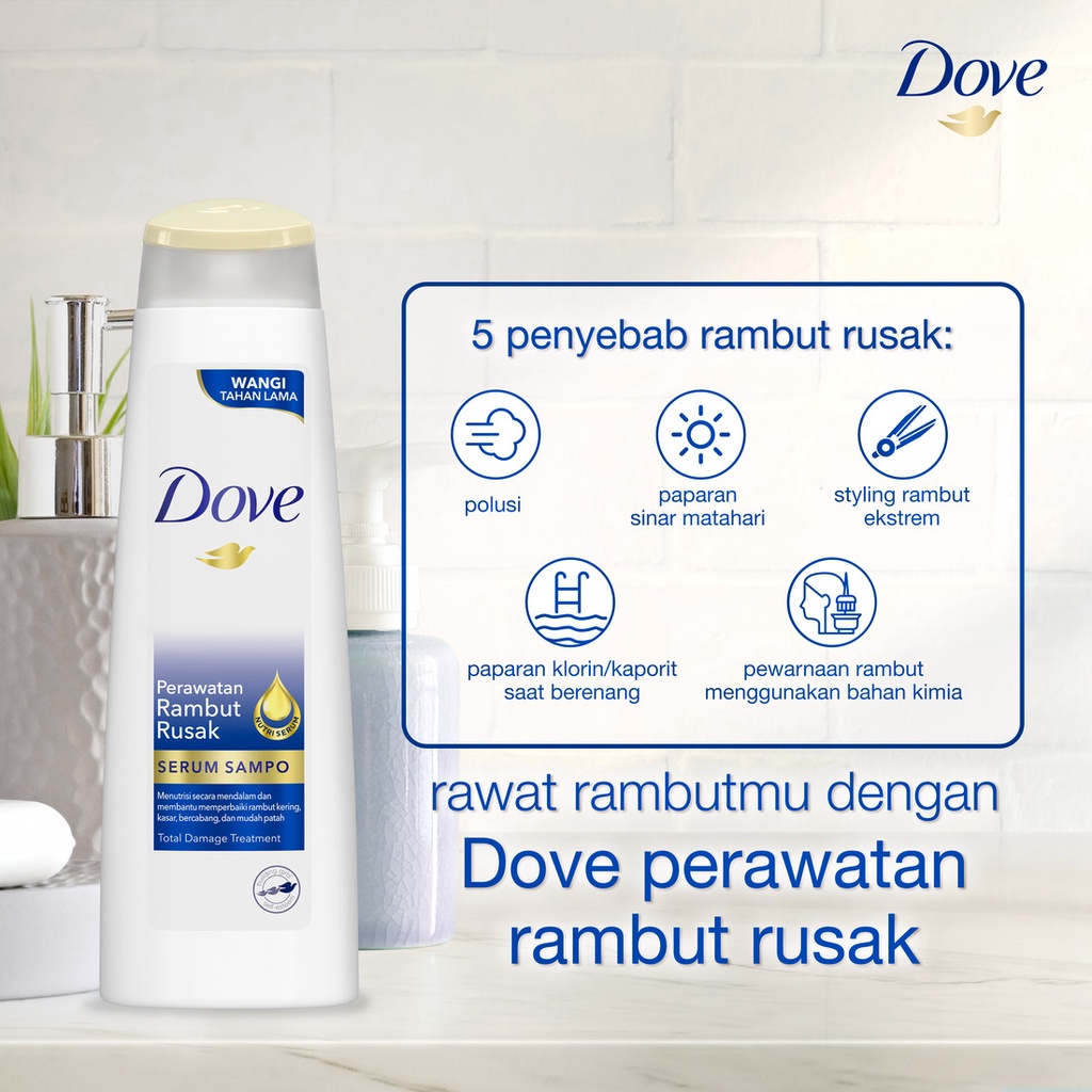 Shampo Dove Nutritive Solutions Total Damage Treatment 320ml