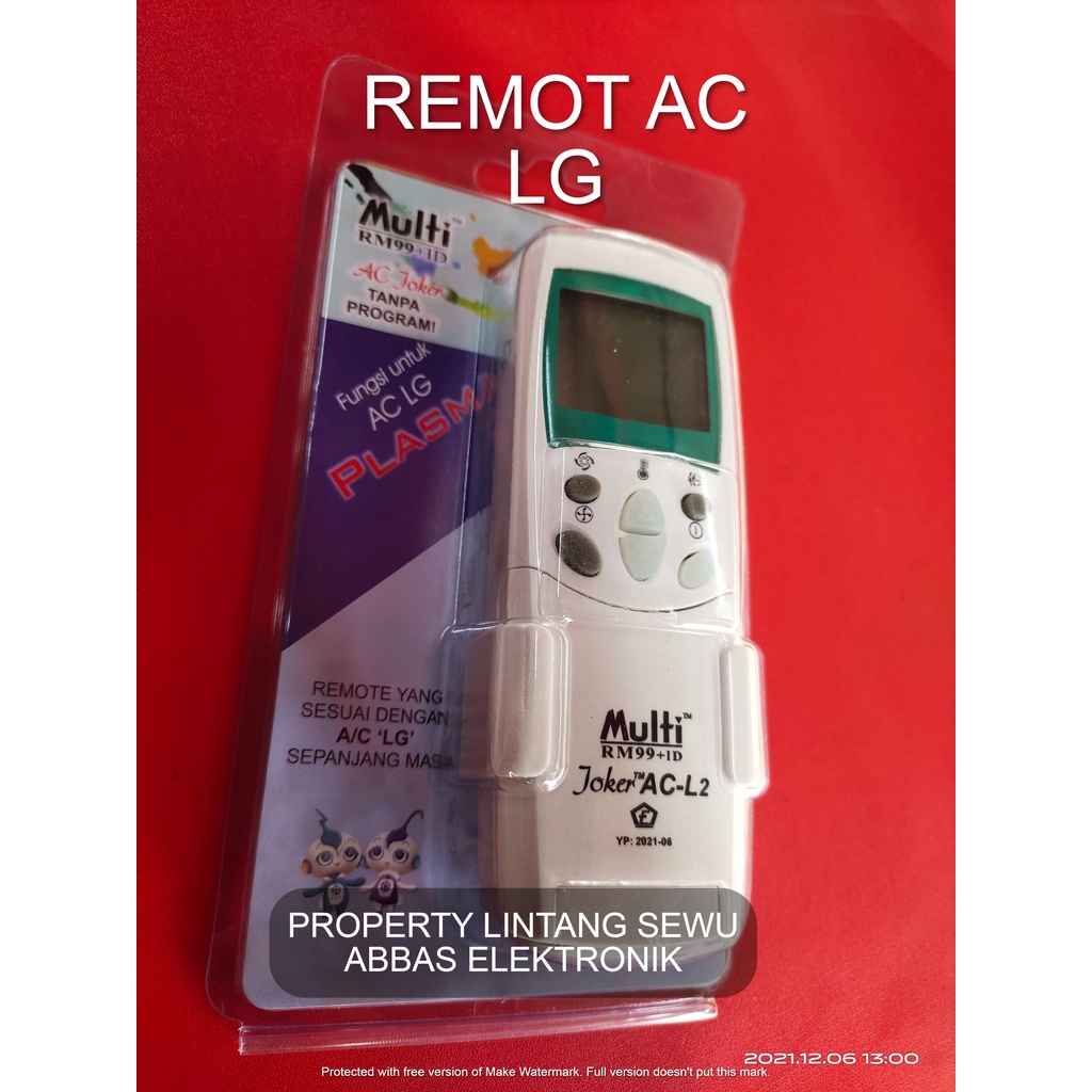 REMOT AC LG REMOT CONTROL AIR CONDITIONER LG