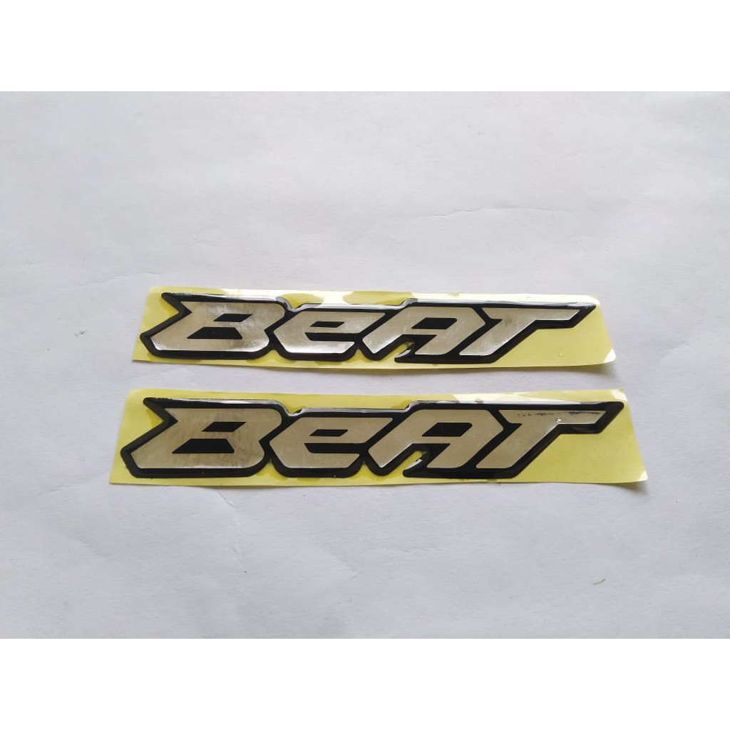 Stiker Emblem Logo Timbul Honda Beat Silver Crome Shopee Indonesia