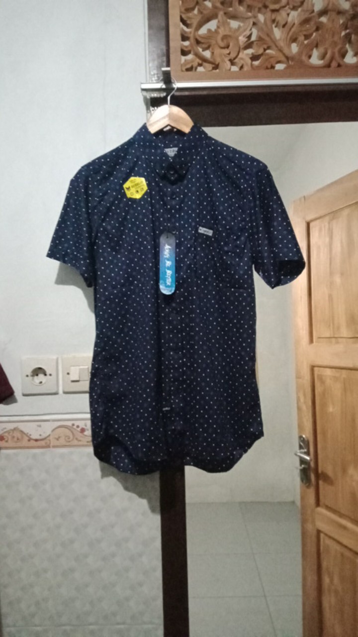 Kemeja Motif Lengan Pendek / Kemeja Surfing Atasan Pria (bisa Cod)