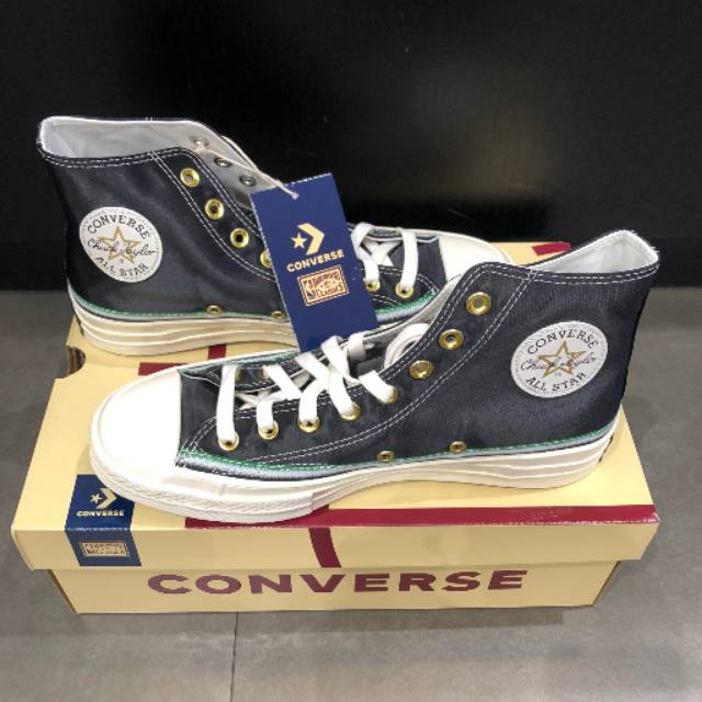 CONVERSE CHUCK 70 HIGH x NBA BREAKING DOWN BARRIERS EARL LLOYD - Black Green Egret ORIGINAL  - BNIB