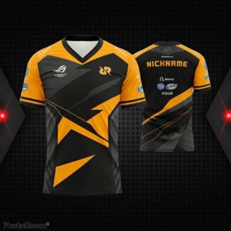 JERSEY GAMING RRQ HOSHI 2021 FREE NICK NAME BISA PAKAI LOGO SENDIRI FULL PRINT DRIFIT