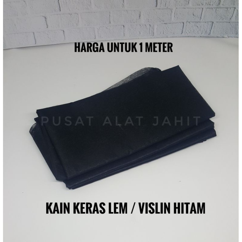 kain keras lem vislin hitam