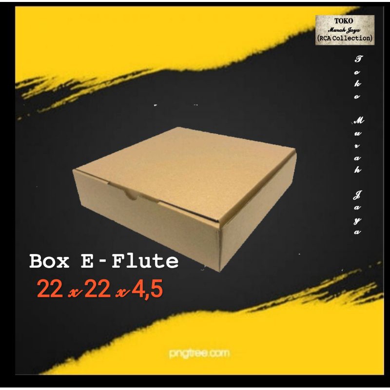 

(Box murah) Box 22x22x4,5 kardus E-Flute coklat untuk packaging olshop souvernir baju kotak kado