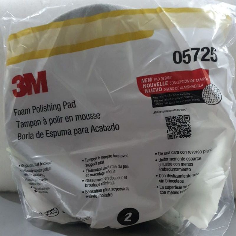 

3M Foam Polishing pad 05725 hitam harga per 1pcs.
