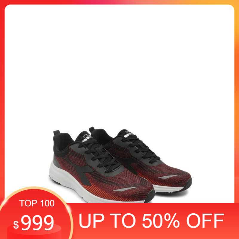 Diadora Braulio Black Red. Sepatu Pria Original. DIARU210411B   *