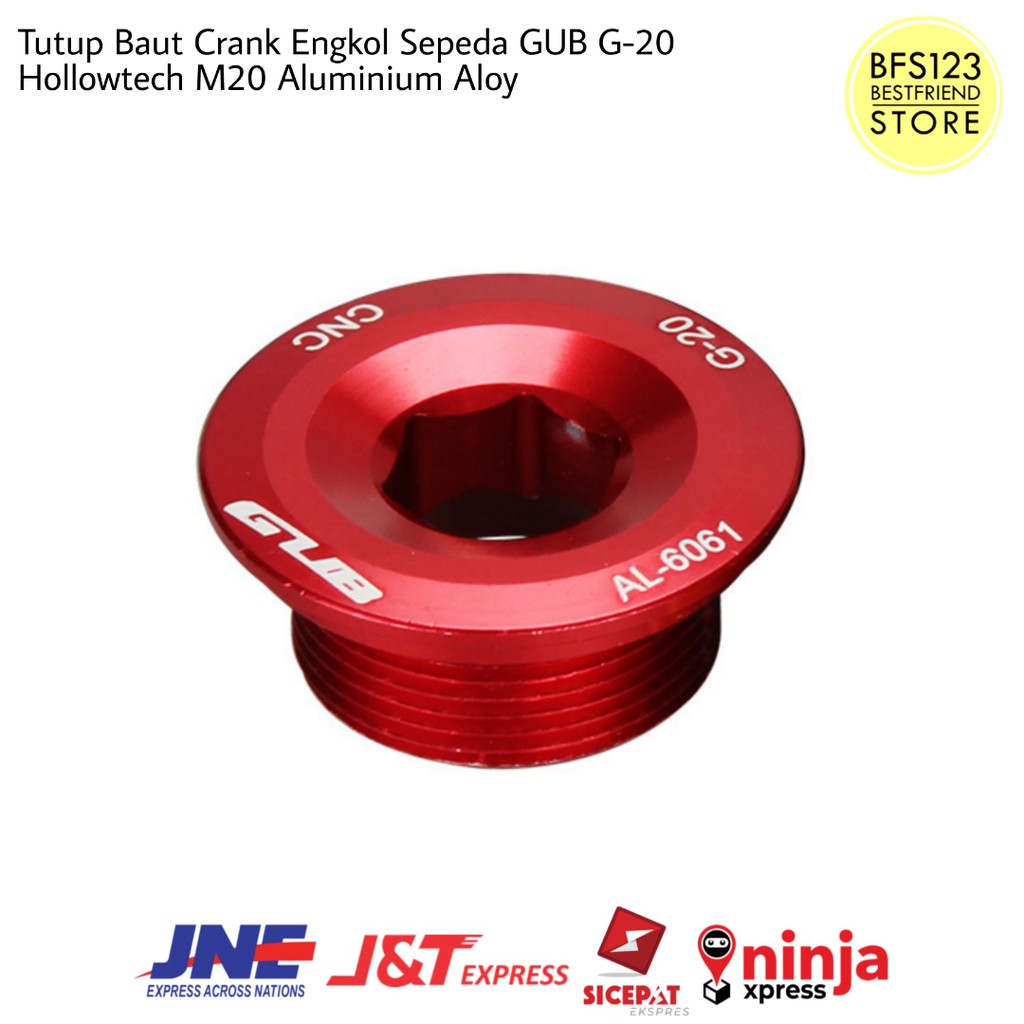 Tutup Baut Crank Engkol Sepeda GUB G-20 Hollowtech Aluminium Aloy