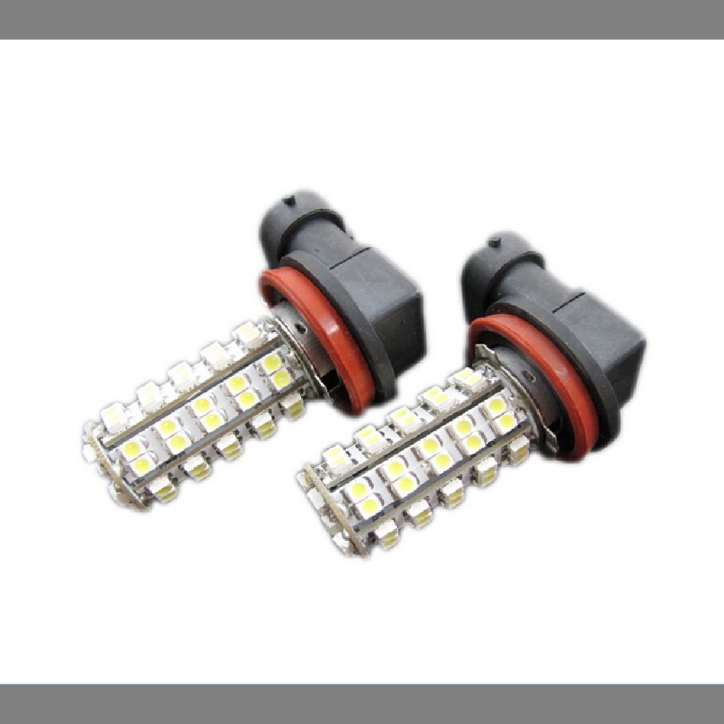 2pcs Lampu Kabut Led Hid 68 Smd H11 Warna Putih Untuk Bmw 3 E90 E92