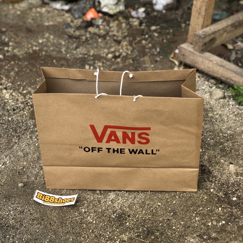 Paper Bag Sepatu pria sepatu Wanita Tas Vans