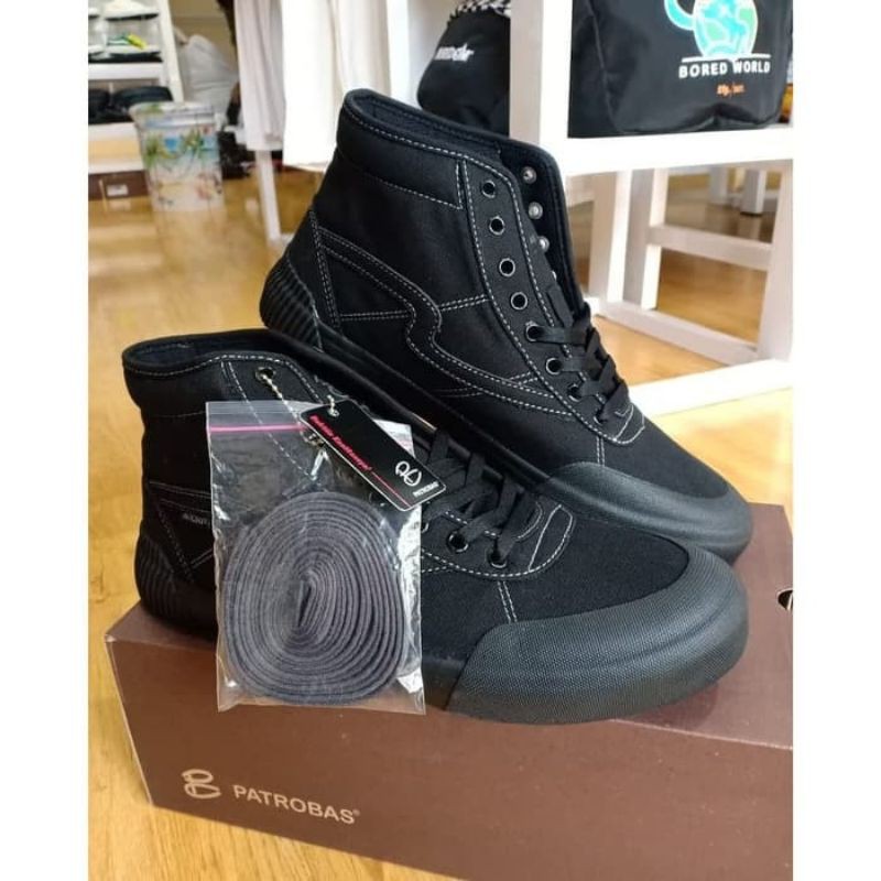 Sepatu Patrobas High FullBlack Equip Original