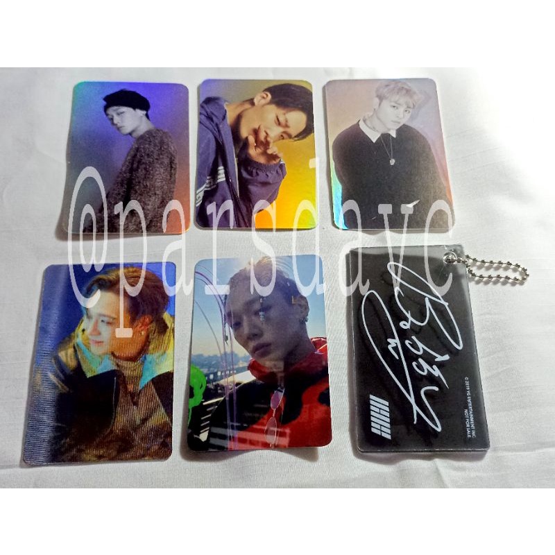 photocard pc keyring bobby june iKON xmas repackage black