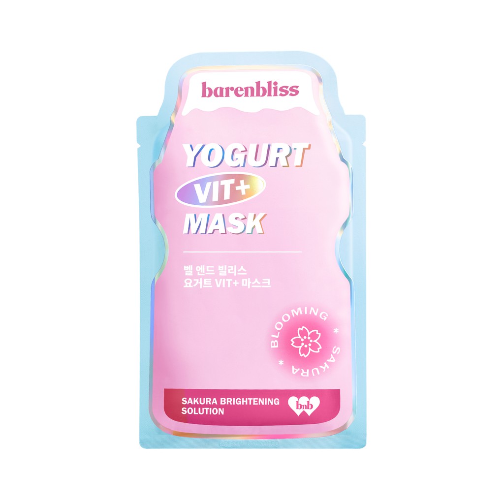 BNB barenbliss Yogurt Vit+ Mask - Calming Sheet Mask Korea Essence Serum Masker Wajah Skincare 25ml