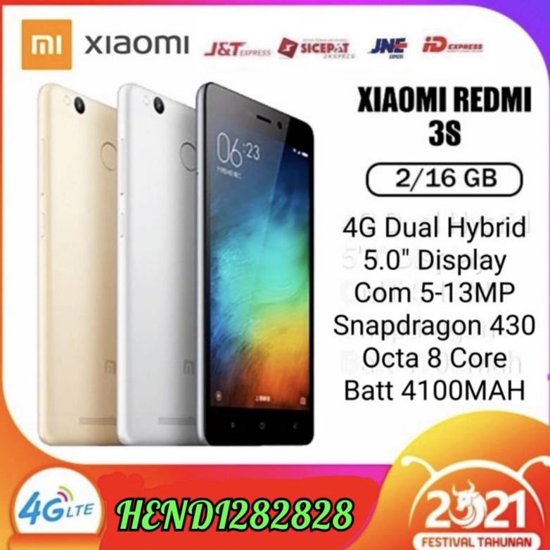 ✨ BISA COD✨ BARU Xiaomi Redmi 3S Internal 16GB Ram 2GB | HP Xiaomi | Handphone Xiaomi 4G LTE