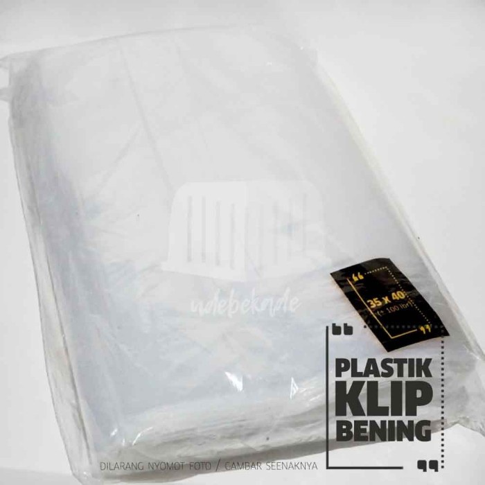 

Plastik klip bening 35 x 40 murah tebal sablon sambal kuliner fashion - BARU