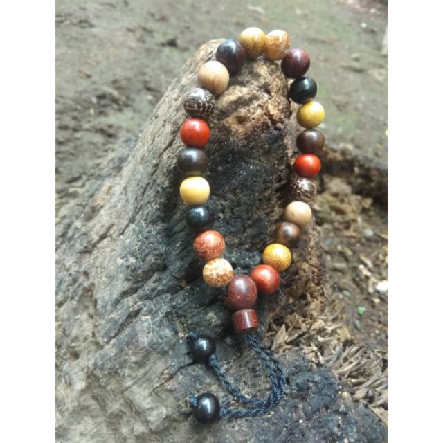 Gelang kayu kombinasi /Gelang kombinasi kayu asli/gelang kayu langka/gelang etnik kayu kombinasi