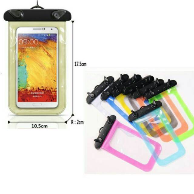 Cover handphone waterproof necklace / Sarung smartphone anti basah , anti air